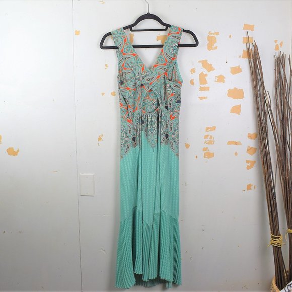 Anthropologie Green Canyon Maeve Maxi Dress Sz - Picture 9 of 16